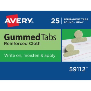 Avery® Gummed Round Index Tabs