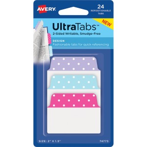 Avery® UltraTabs Color Design 2-sided Multiuse Tabs