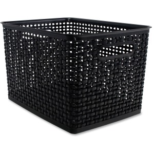 Advantus Plastic Weave Bin