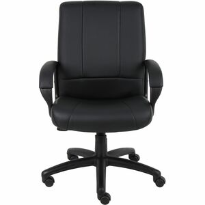 Boss Caressoftplus Vinyl Executive Mid Back Chair