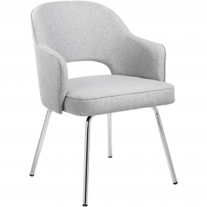 Boss Granite Linen Guest Chair