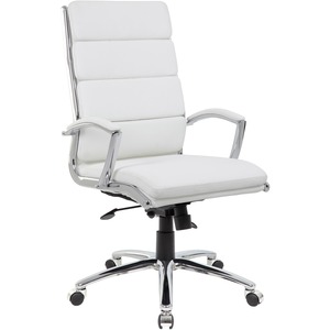 Boss Executive CaressoftPlus� Chair with Metal Chrome Finish