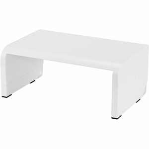 Stanley-Bostitch Adjustable Monitor Stand, Up to 30" Screen Support - 25 lb Load Capacity - White