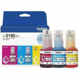 Brother Genuine BTD1803PK 3-Pack High Yield Cyan, Magenta, and Yellow Ink Bottles