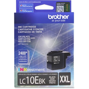 Brother Genuine LC10EBK INKvestment Super High Yield Black Ink Cartridge