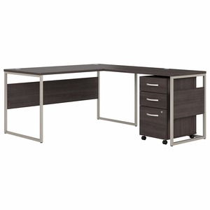 Bush Business Furniture Hybrid Storm Gray Desking Unit