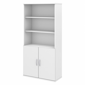 Bush Business Furniture Studio C 5 Shelf Bookcase with Doors