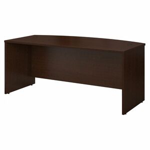Bush Business Furniture Series C 72W Bow Front Desk Shell in Mocha Cherry