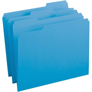 Business Source Reinforced Tab Colored File Folders