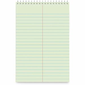 Business Source Green Tint Steno Notebook