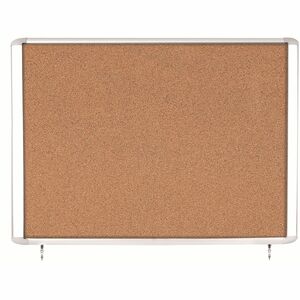 MasterVision Water-Resistant Enclosed Corkboard