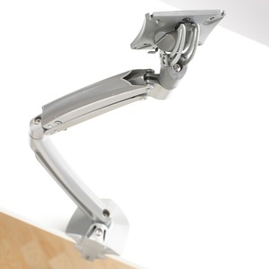 Chief Kontour K1D Dynamic Single Monitor Arm Desk Mount - For Displays 10-38" - Silver