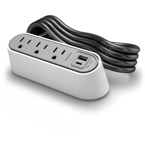 Wiremold Desktop Power Center Series - Power Center Slim - 6ft Cord - White