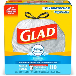 Glad ForceFlex Tall Kitchen Drawstring Trash Bags