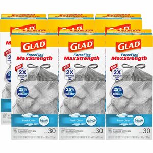 Glad ForceFlex MaxStrength X-Large Kitchen Drawstring Trash Bags