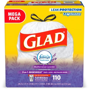 Glad ForceFlex Tall Kitchen Drawstring Trash Bags