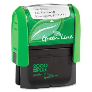 COSCO 2000 Plus Green Line Self-inking Stamp