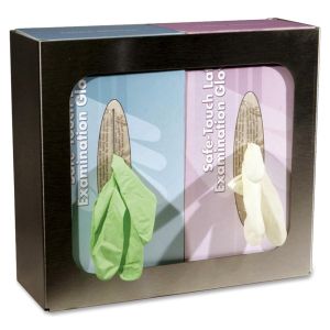 Cottage Stainless Steel Double Glove Box Holder