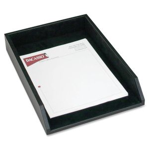 Dacasso Legal Tray - Black Leather