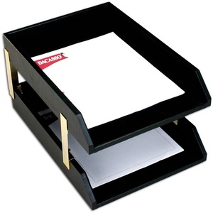 Dacasso Classic Leather Double Legal Trays