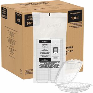 Dart 9" Hinged Food Containers