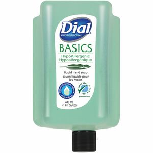 Dial Professional Versa Cartridge Bottle Refills, 15 fl oz (443.6 mL) - Bottle Dispenser - Hand - Green - Refillable, Unscented - 6 / Carton