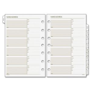 Day Runner Classic A-Z Tab Refills