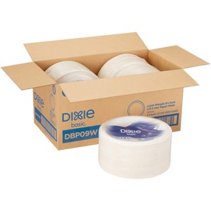 Dixie Basic&reg; 8-1/2" Lightweight Paper Plates by GP Pro