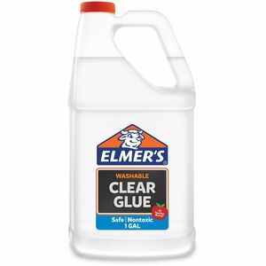 Elmer's Liquid School Glue, Clear Glue, Washable, Great for Making Slime, 5 Ounces