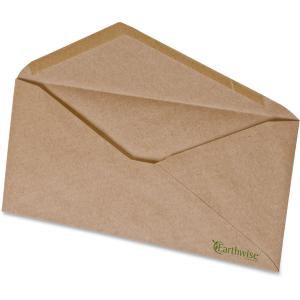 Ampad Earthwise No. 10 Brown Kraft Envelopes