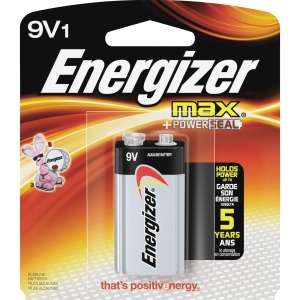 Energizer MAX Alkaline 9 Volt Batteries, 1 Pack