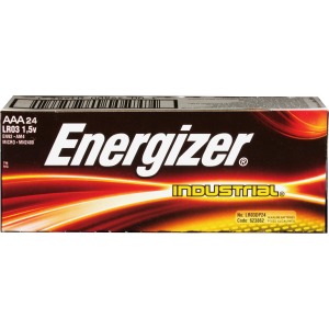 Energizer Industrial Alkaline AAA Batteries, 24 pack