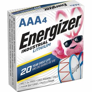 Energizer Industrial AAA Lithium Battery 4-Pack
