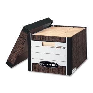 Bankers Box Bankers Box R-Kive Woodgrain Storage Boxes