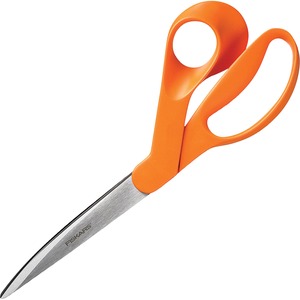 Fiskars Premier Heavy-Duty Scissors, 9" , Pointed, Orange