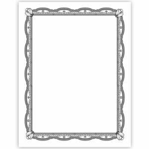 Geographics Silver Foil Award Certificates