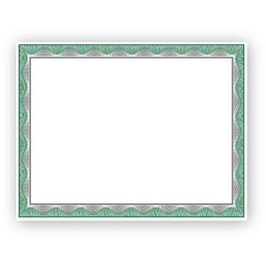 Geographics Silver Foil Award Certificates