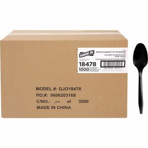 Genuine Joe Medium-weight Individually Wrapped Teaspoons