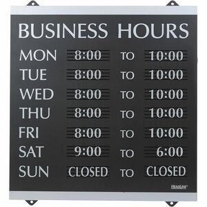 Headline Signs Business Hours Sign