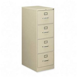 HON 510 Series Vertical File With Lock - 4-Drawer
