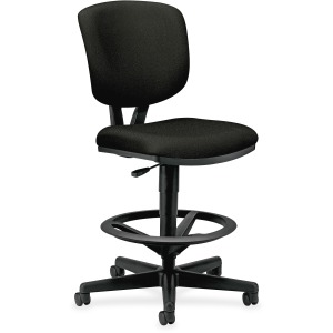 HON Volt Task Stool | Extended Height, Footring | Black Fabric