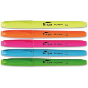 Integra Pen Style Fluorescent Highlighters