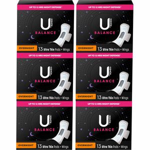 U by Kotex Ultra Thin Overnight Pads