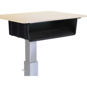 Lorell Sit-to-Stand School Desk w/Large Book Box