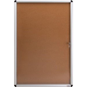 Lorell Enclosed Cork Bulletin Board