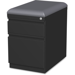 Lorell Mobile Pedestal File with Seating - 2-Drawer