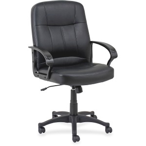 Lorell Chadwick Managerial Leather Mid-Back Chair