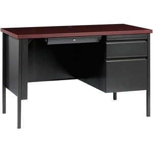 Lorell Fortress Series 45-1/2" Right Single-Pedestal Desk