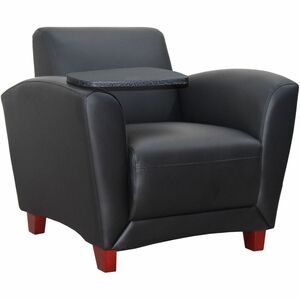 Lorell Accession Club Chair with Tablet Tray