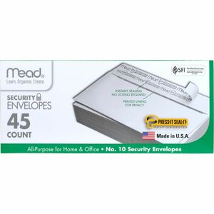 Mead Press-it Seal-it No. 10 Security Envelopes